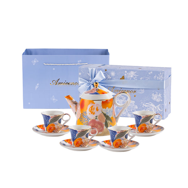 Amieenor Fine Porcelain Tea Set 9 pcs – The Taste of Summer