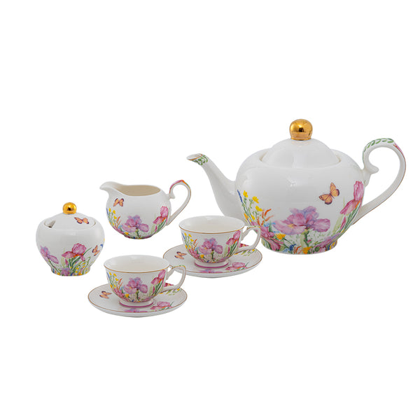 Amieenor Sweet Spring Series Teapot Set High Tea Tea Set Cup Saucer