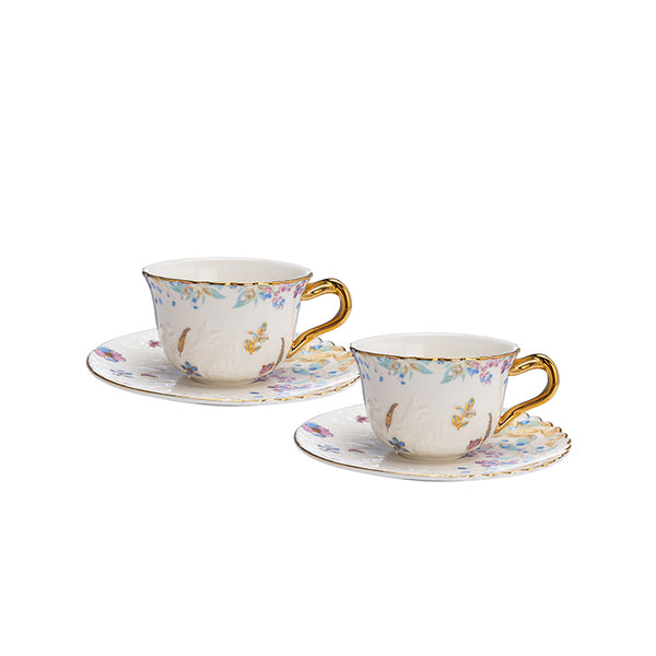 Amieenor fine porcelain coffee cup high tea cup saucer set