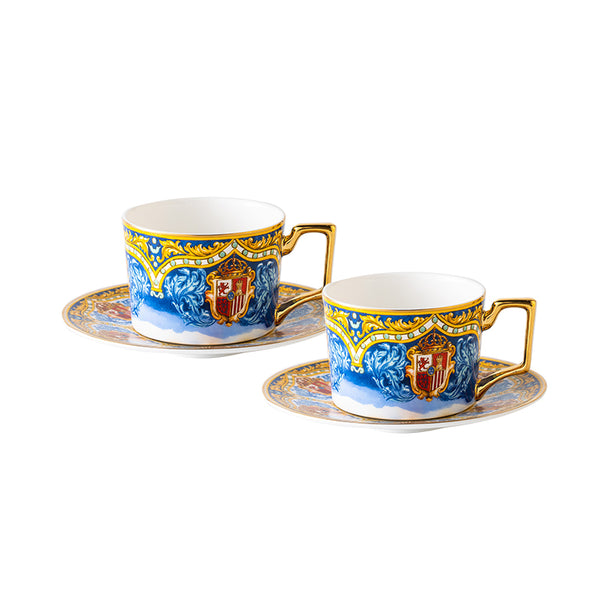 Amieenor Fine Bone China Coffee/Tea Cup and Saucer set-Sevilla