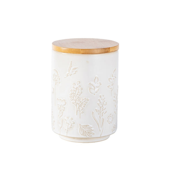 Ceramic Canister with Airtight Lid – 30 Fl Oz Cookie & Coffee Canister, Sugar/Tea/Matcha/Candy Storage Jar