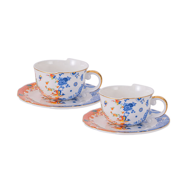 Amieenor Bone China Exquisite Luxury Gold Painted Coffee/Tea Cup and Saucer